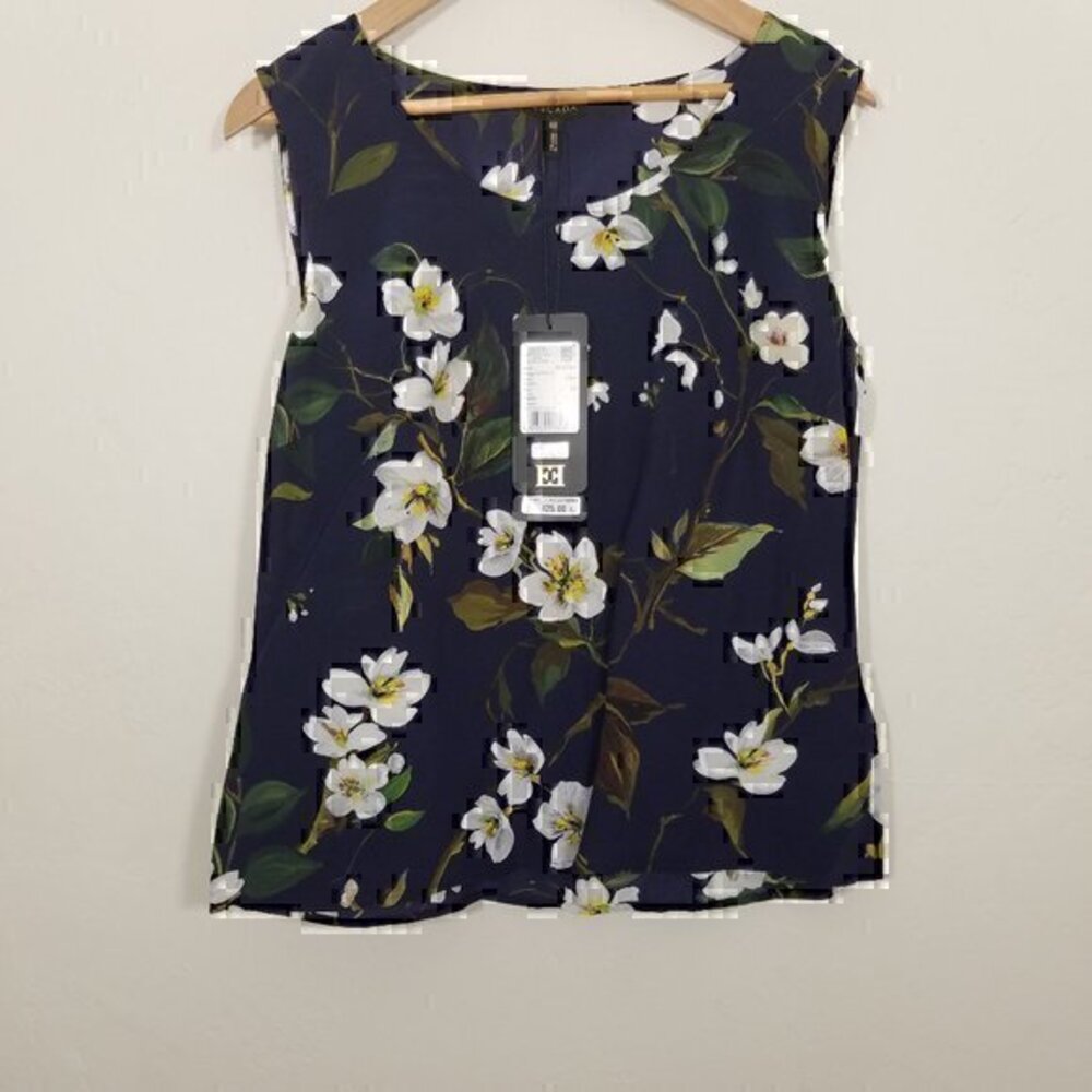 NWT Escada Silk Floral Top Size 40